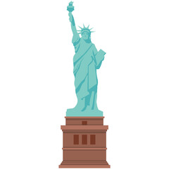 Statue of liberty vector illustration isolated on white background
