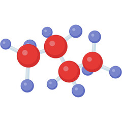 Chemical molecular structure vector, medical atom molecule illustration