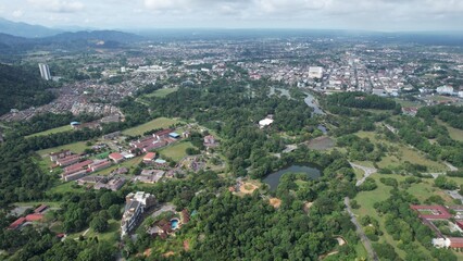 Fototapeta na wymiar Taiping, Malaysia - September 24, 2022: The Landmark Buildings and Tourist Attractions of Taiping