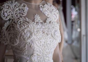 wedding dress detail