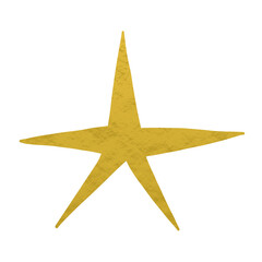 Gold Metallic Star