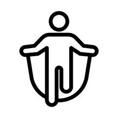 skipping line icon illustration vector graphic