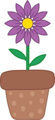 Flower in Pot for Decoration