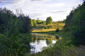 The Shakva River below the village of Komarovo