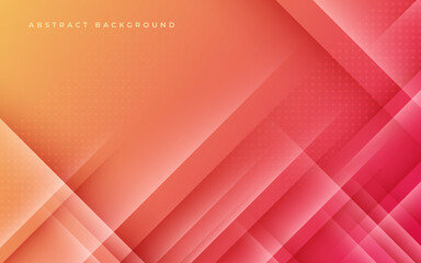 abstract red orange soft diagonal shape light and shadow with halftone dots background. eps10 vector