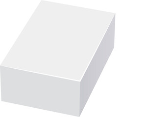Box mockup. PNG with transparent background.
