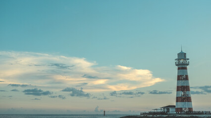 lighthouse in the port
