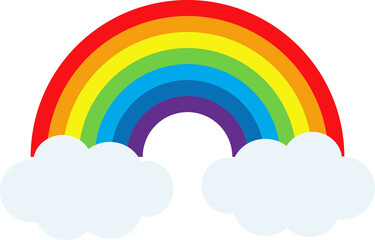 Rainbow with Cloud for Decoration