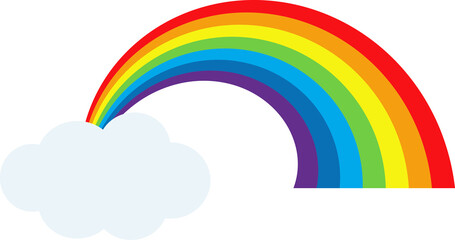 Rainbow with Cloud for Decoration
