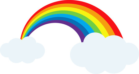 Rainbow with Cloud for Decoration