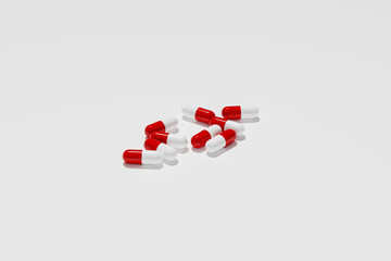 Medical pills for background. 3D Render