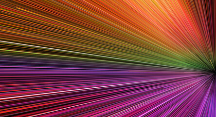 Ultra speed, beyond and progress concept background. attraction, attention, or bursting type, light speed color burst. Explosion or exploding fine strands of color rays, expanding in linear pattern. - obrazy, fototapety, plakaty