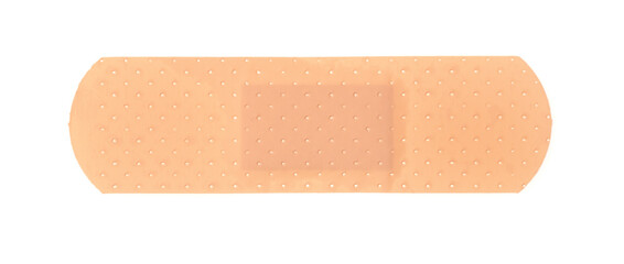 Medical adhesive plaster isolated on white background. band-aid.