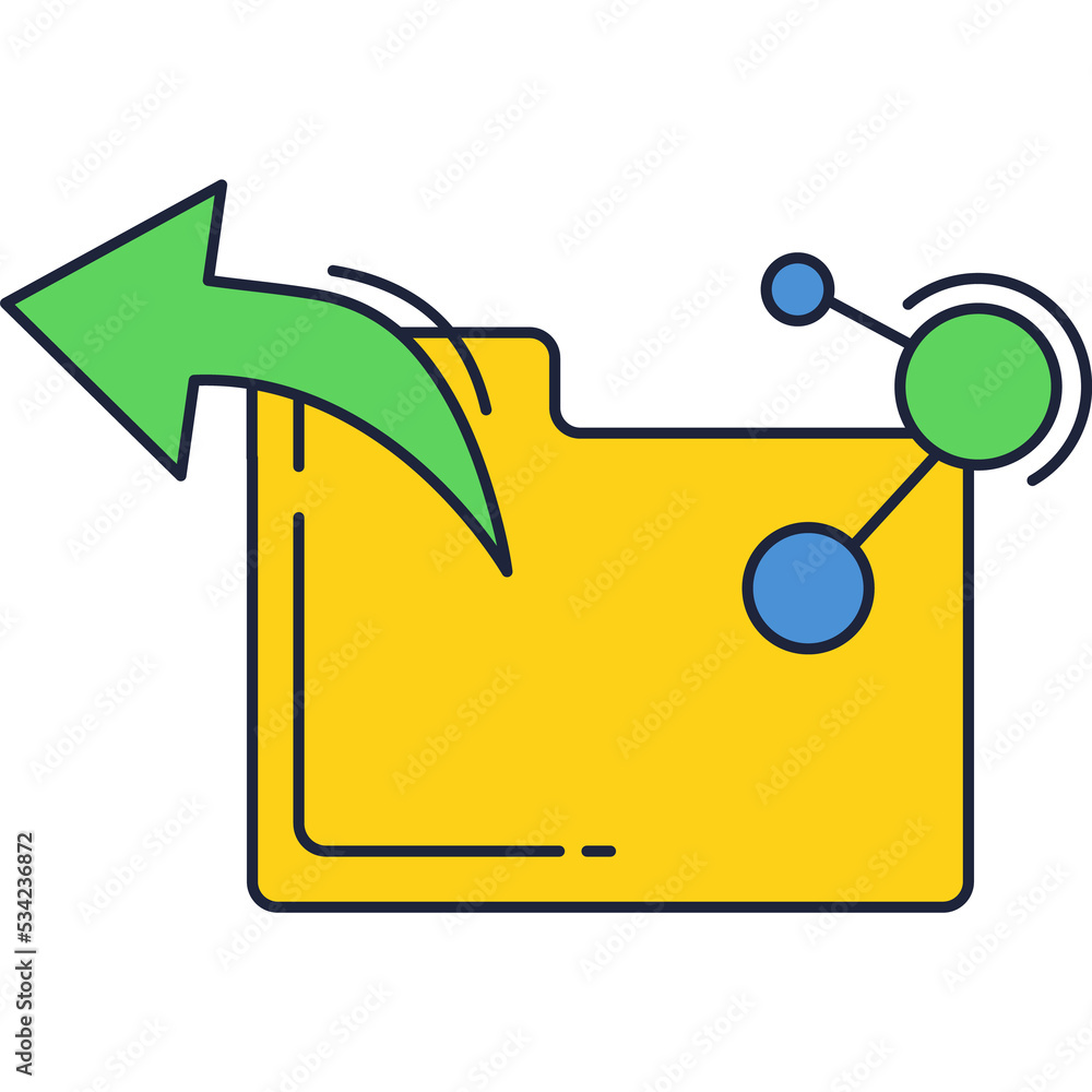 Aufkleber file sharing icon vector data document folder
