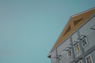 building with sky and clouds