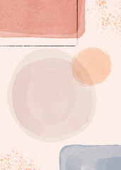 Hand-drawn abstract water color picture 232