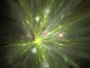 Imaginatory fractal abstract background Image