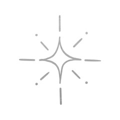 Silver Metallic Sparkle Outlined