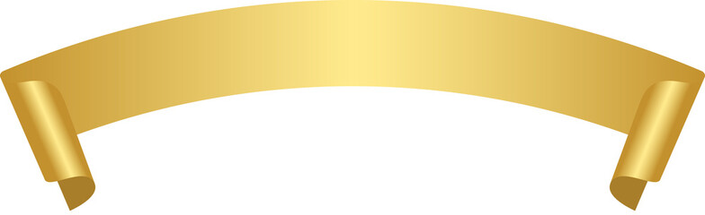 Gold Ribbon Banner