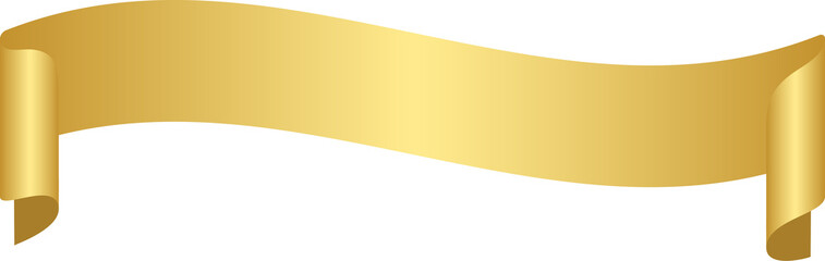 Gold Ribbon Banner