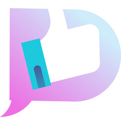 Social like icon vector hand with thumb up finger