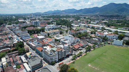 Ipoh, Malaysia - September 24, 2022: The Landmark Buildings and Tourist Attractions of Ipoh