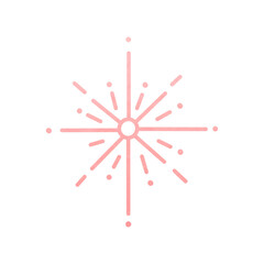 Pink Sparkle Decorative Outlined