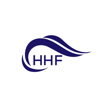 HHF letter logo. HHF blue image on white background. HHF Monogram logo design for entrepreneur and business. HHF best icon.
