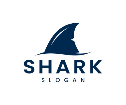 Shark fin logo icon vector illustration