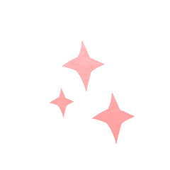 Pink Metallic Star Decoration