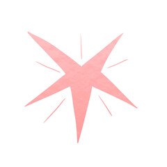 Obraz premium Pink Metallic Star Decoration