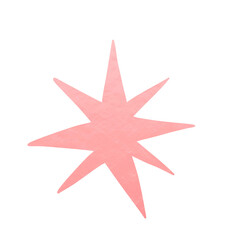 Fototapeta premium Pink Metallic Star Decoration