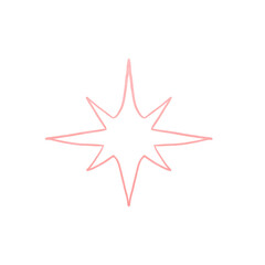 Obraz premium Pink Metallic Sparkle Outlined