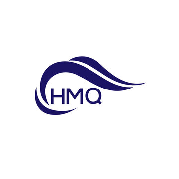 HMQ letter logo. HMQ blue image on white background. HMQ Monogram logo design for entrepreneur and business. HMQ best icon.
