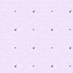 Fototapeta Gender neutral foliage leaf seamless raster background. Simple whimsical purple 2 tone pattern. Kids nursery wallpaper or scandi all over print. obraz