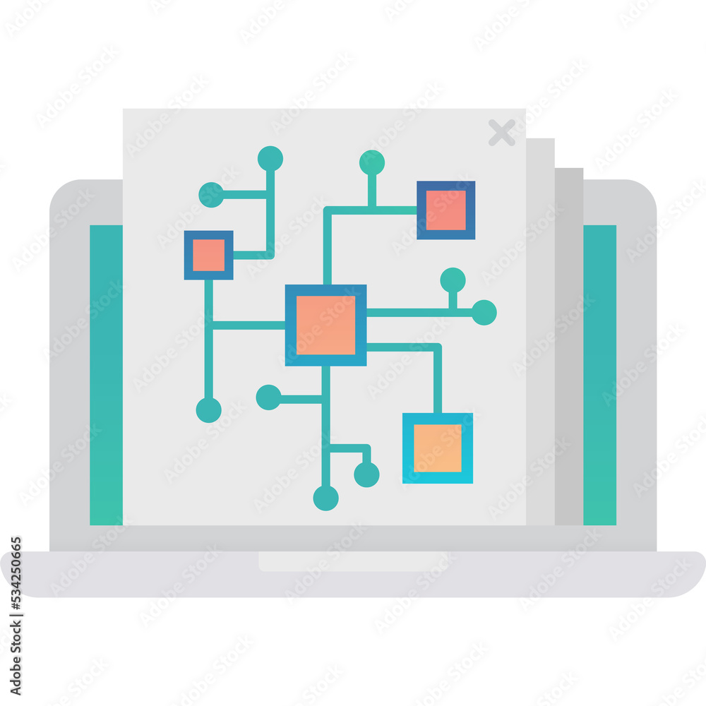Aufkleber network internet pc web connection icon vector