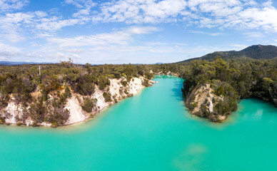 Little Blue Lake in Tasmania Australia