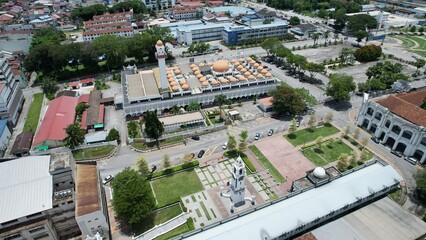 Ipoh, Malaysia - September 24, 2022: The Landmark Buildings and Tourist Attractions of Ipoh