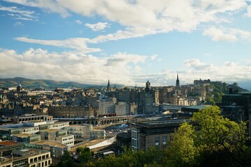 Fototapeta na wymiar Edinburgh Scotland 2022 August