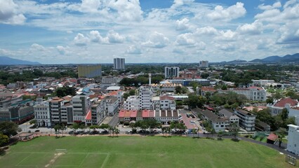 Ipoh, Malaysia - September 24, 2022: The Landmark Buildings and Tourist Attractions of Ipoh