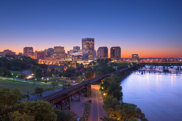 Richmond, Virginia, USA Downtown Skyline