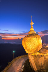 Golden rock of Kyaiktiyo, Myanmar