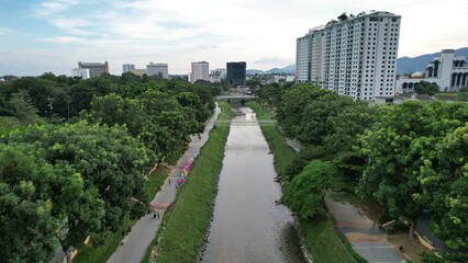 Ipoh, Malaysia - September 24, 2022: The Landmark Buildings and Tourist Attractions of Ipoh