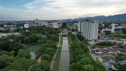 Ipoh, Malaysia - September 24, 2022: The Landmark Buildings and Tourist Attractions of Ipoh