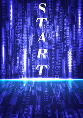 Abstract background perspective Technology.