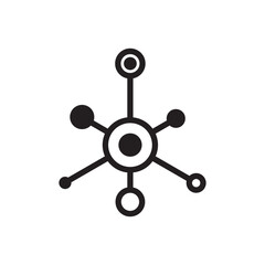 Fototapeta premium Molecule Science Icon Vector Illustration