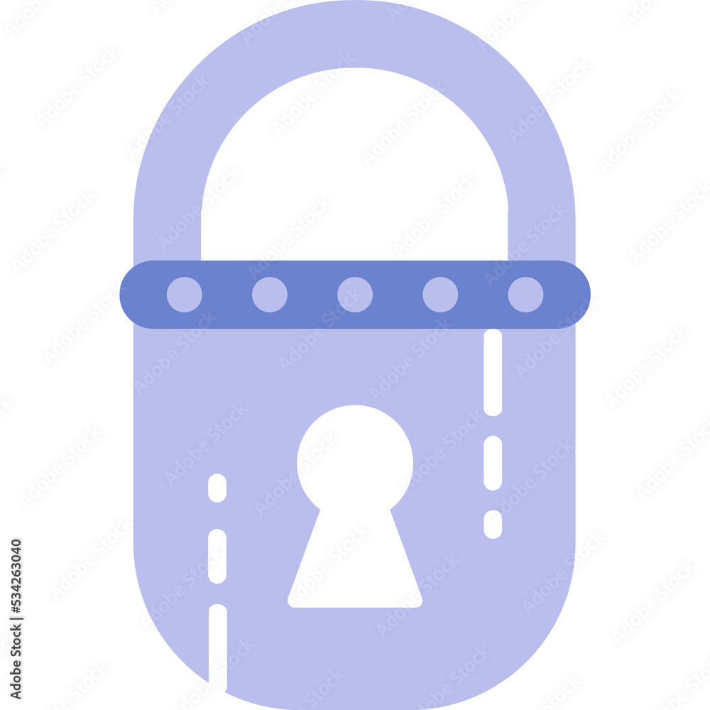 Poster lock icon vector secure private closed padlock