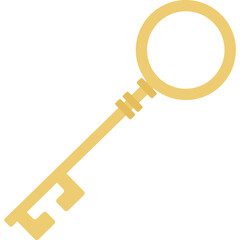 Old vintage key vector icon logo symbol