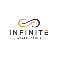 Infinite for Real Estate logo design template