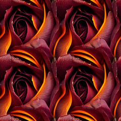 Roses flower seamless pattern. Modern design. Alcohol ink. Watercolor illustration.